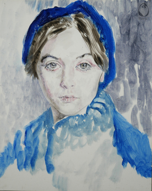 oil on paper - olio su carta di Piro